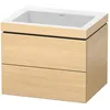 Image de Duravit - L-cube Meuble Vasque C-bonded Avec Socle Mural, 60x48 Cm,