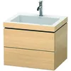 Image de Duravit - L-cube Meuble Vasque C-bonded Avec Socle, Suspendue Au