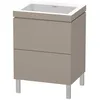 Image de Duravit - L-cube Meuble Lavabo C-bonded Avec Socle Sur Pied, 60x48