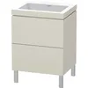 Image de Duravit - L-cube Meuble Lavabo C-bonded Avec Socle Sur Pied, 60x48