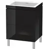 Image de Duravit L-Cube c-bonded Ensemble vertical, 2 tiroirs, sans trop-plein, sans trou pour robinetterie, 600x698x480mm, LC6936N4040