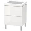 Image de Duravit - L-cube Meuble Lavabo C-bonded Avec Socle Sur Pied, 60x48