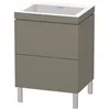 Image de Duravit - L-cube Meuble Lavabo C-bonded Avec Socle Sur Pied, 60x48