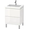 Image de Duravit - L-cube Meuble Lavabo C-bonded Avec Socle Sur Pied, 60x48