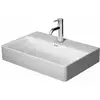 Image de Duravit - Durasquare - Lavabo Compact 60x40 Cm, Avec Un Trou Pour Robinet, Sans Trop-plein, Duraceram, Avec Wondergliss, Blanc 23566000411