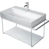 Image de Duravit DuraSquare console en métal 86,5x45,1cm, pour lavabo 235380, montage mural, 0031121000