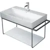 Image de Duravit DuraSquare console en métal 86,5x45,1cm, pour lavabo 235380, montage mural, 0031124600