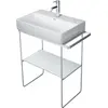 Image de Duravit DuraSquare console en métal 66,5x45,1cm, pour lavabo 235660, porte-serviettes, debout au sol, 0031131000