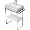 Image de Duravit DuraSquare console en métal 66,5x45,1cm, pour lavabo 235660, porte-serviettes, debout au sol, 0031134600