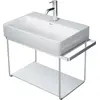 Image de Duravit DuraSquare console en métal 66,5x38,1cm, pour lavabo 235660, porte-serviettes, montage mural, 0031141000