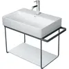 Image de Duravit DuraSquare console en métal 66,5x38,1cm, pour lavabo 235660, porte-serviettes, montage mural, 0031144600
