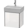 Image de Duravit XSquare Meuble sous-lavabo suspendu, 1 porte butée à droite, 434x397x340mm, XS4060R1818