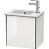 Image de Duravit XSquare Meuble sous-lavabo suspendu, 1 porte butée gauche, 410x400x289mm, XS4170L9090