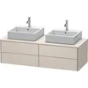 Image de Duravit - Meuble Sous-lavabo Xsquare 140,0 X 54,8 Cm, 4 Tiroirs,