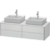 Image de Duravit - Meuble Sous-lavabo Xsquare 140,0 X 54,8 Cm, 4 Tiroirs,