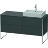 Image de Duravit XSquare Meuble sous-lavabo sur console au sol, 4 tiroirs, vasque à droite, 1400x778x548mm, XS4923R4949