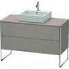 Image de Duravit XSquare Meuble sous-vasque sur console au sol, 2 tiroirs, 1200x778x548mm, XS492204343