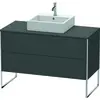 Image de Duravit XSquare Meuble sous-vasque sur console au sol, 2 tiroirs, 1200x778x548mm, XS492204949