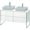 Image de Duravit XSquare Meuble sous-vasque sur console au sol, pour deux vasques, 4 tiroirs, 1400x778x548mm, XS4926B2222