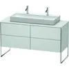 Image de Duravit XSquare Meuble sous-vasque sur console au sol, 4 tiroirs, 1400x778x548mm, XS4925M3636