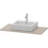 Image de Console Duravit XSquare, 1 découpe, 1000x16x550mm, XS060E04343