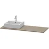 Image de Duravit - Console Xsquare 060g, 1400x 550 Mm, 1 Découpe À Gauche,
