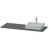 Image de Duravit - Console Xsquare 060g, 1400x 550 Mm, 1 Découpe À Droite,