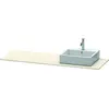 Image de Console Duravit XSquare, 1 découpe à droite, 1600x16x550mm, XS060HR9191