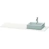 Image de Duravit Duravit Console XSQUARE 16x1600x550mm avec découpe blanc brillant laqué