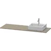 Image de Console Duravit Xsquare 060h, 1600x 550 Mm, 1 Découpe À Droite,