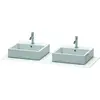 Image de Duravit Duravit Console XSQUARE avec 2 découpes 16x1400x550mm blanc ma