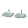 Image de Console Duravit XSquare, 2 découpes, 1400x16x550mm, XS063GB6060