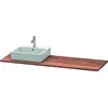 Image de Console en bois massif Duravit XSquare, 1 découpe à droite, 1600x20x550mm, XS061HR7777