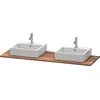 Image de Console en bois massif Duravit XSquare, 2 découpes, 1600x20x550mm, XS064HB7777