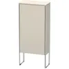Image de Duravit XSquare Armoires mi-hautes, 1 porte butée à droite, 2 tablettes en verre, 500x1136x236mm, XS1304R9191
