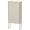 Image de Duravit XSquare Armoires mi-hautes, 1 porte butée gauche, 2 tablettes en verre, 500x1136x236mm, XS1304L9191