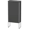 Image de Duravit XSquare Armoires mi-hautes, 1 porte butée à droite, 2 tablettes en verre, 500x1136x236mm, XS1304R4949