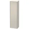 Image de Duravit XSquare armoire haute, 1 porte butée à droite, 4 tablettes en verre, 500x1776x356mm, XS1313R9191
