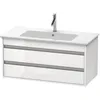 Image de Duravit - Ketho Meuble Sous-lavabo Suspendu 6430, 2 Tiroirs, Avec