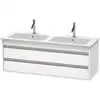 Image de Duravit - Ketho Meuble Sous-lavabo Suspendu 6432, 2 Tiroirs, Avec
