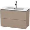 Image de Duravit L-Cube Meuble sous-lavabo suspendu, Compact, 2 tiroirs, 820x550x391mm, LC625707575