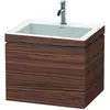 Image de Duravit L-Cube c-bonded Ensemble suspendu, 2 tiroirs, sans trop-plein, 1 trou pour robinet, 600x500x480mm, LC6926O2121
