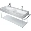 Image de Duravit DuraSquare console en métal 126,5x45,1cm, pour lavabo 235312, montage mural, 0031181000
