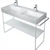 Image de Duravit DuraSquare console en métal 126,5x45,1cm, pour lavabo 235312, sur pied, 0031171000
