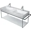 Image de Duravit DuraSquare console en métal 126,5x45,1cm, pour lavabo 235312, montage mural, 0031184600