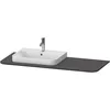 Image de Duravit - Happy D.2 Plus Console Hp031k, 1300x550 Mm, 1 Découpe À