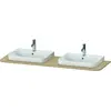 Image de Console Duravit Happy D.2 Plus, 1600x550 mm, 2 découpes, pour meuble sous-lavabo HP4946B, HP4964B, HP4974B, HP032HB7171