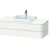 Image de Duravit Happy D.2 Plus Meuble sous-vasque sur console suspendu, 1300x550 mm, 2 tiroirs, pour lavabo pour meuble, HP496202222