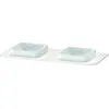 Image de Duravit Happy D.2 Plus Console, 1300x550 mm, 2 découpes, pour meuble sous-lavabo HP4943B, HP032KB2222