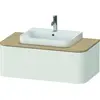 Image de Duravit Happy D.2 Plus Meuble sous-vasque sur console suspendu, 1000x550 mm, 1 tiroir, pour vasques à poser, HP494103939